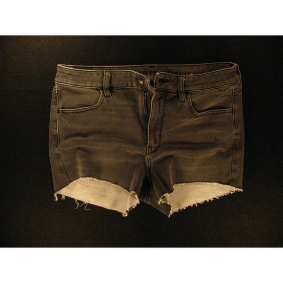 American Eagle Pants - American Eagle Womans SHORTS CUTOFF JEAN 12R JEGGING SUPER STRETCH Black Denim